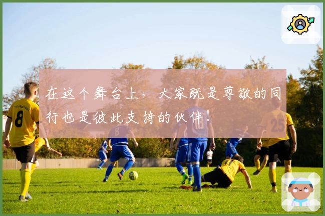 在这个舞台上，大家既是尊敬的同行也是彼此支持的伙伴！